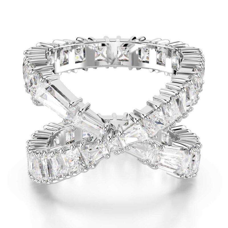 Swarovski Hyperbola Ring - Silver Tone 60 image number 8